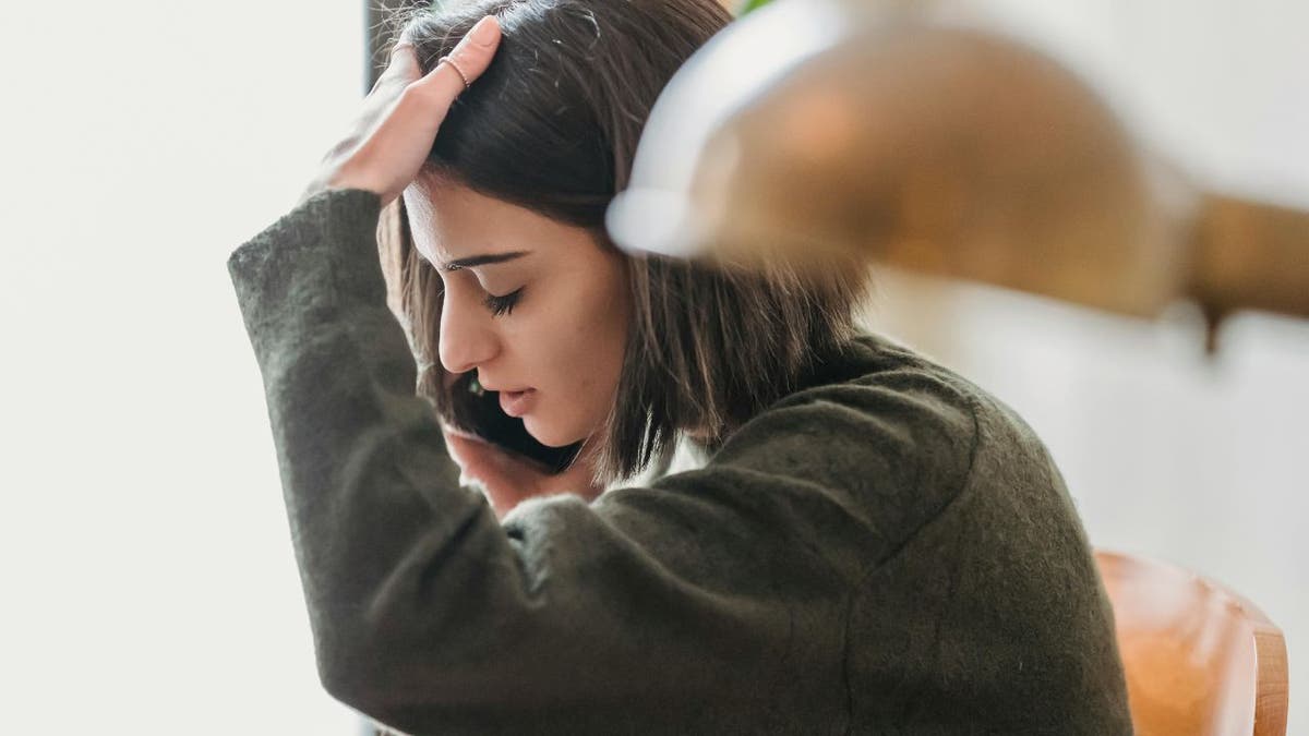 woman on phone