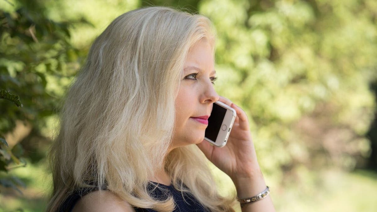 woman making phone call