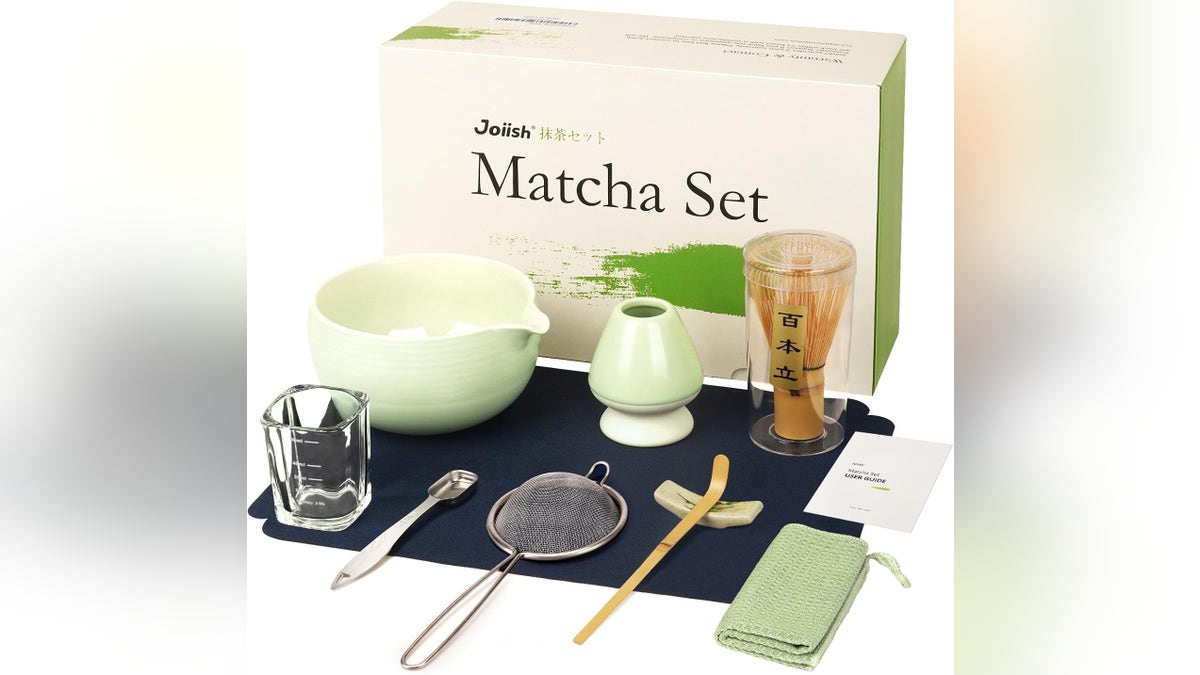 If they’re matcha curious, this starter kit has everything they need to make the Japanese green tea.