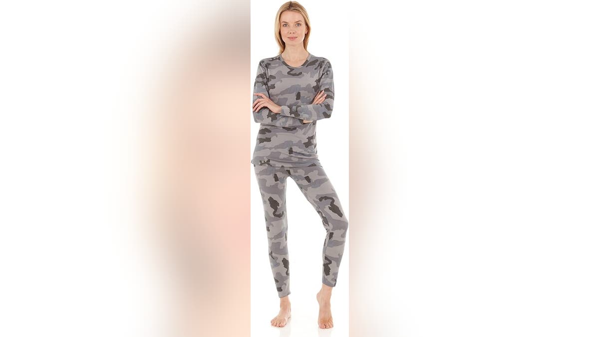 Keep cozy in thermal pajamas.
