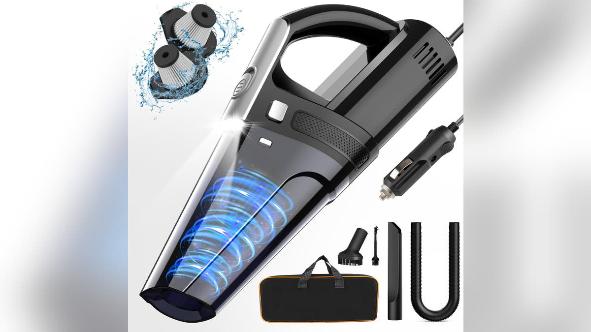 Know someone who always keeps their car clean? This car vacuum cleaner is perfect for them.?