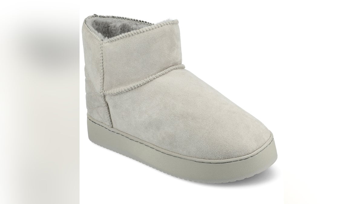 Bootie slippers provide extended coverage, warmly wrapping your feet and ankles.