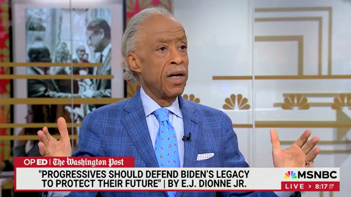 Al Sharpton speaks about Biden's legacy