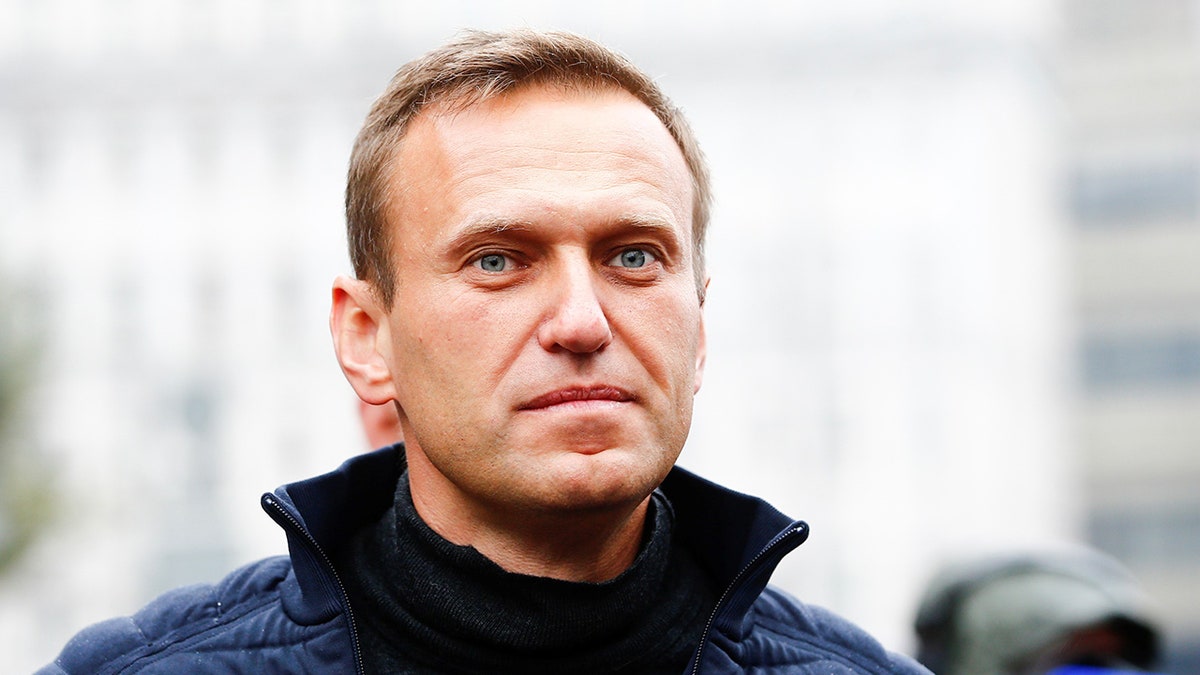 Alexei Navalny at a Moscow rally