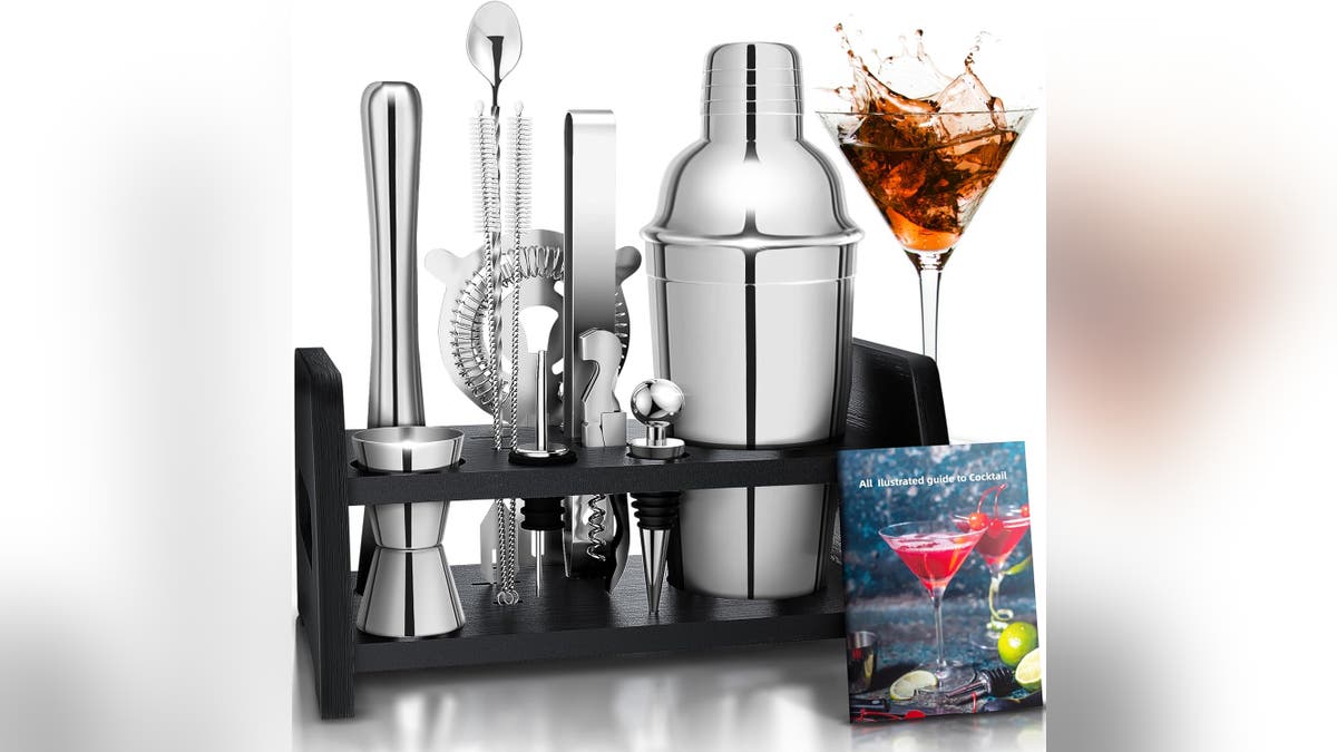 This 12-piece mixology set has everything you need to make all your favorite drinks.?