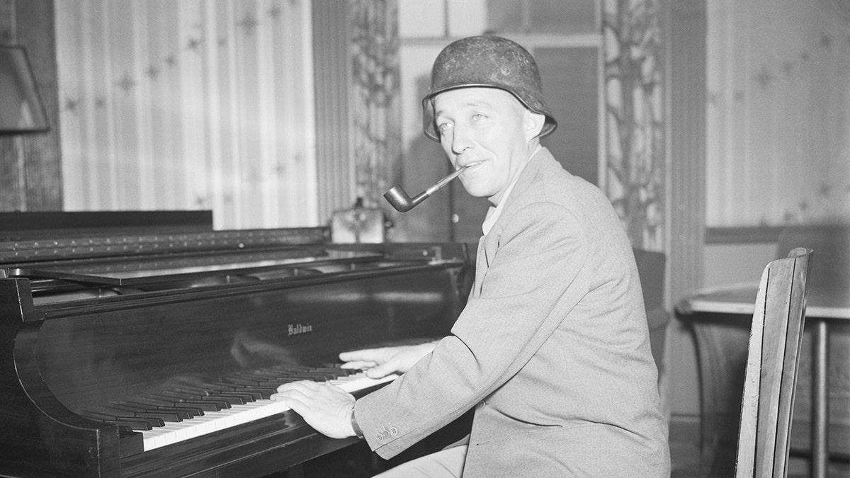 Bing Crosby playing the piano