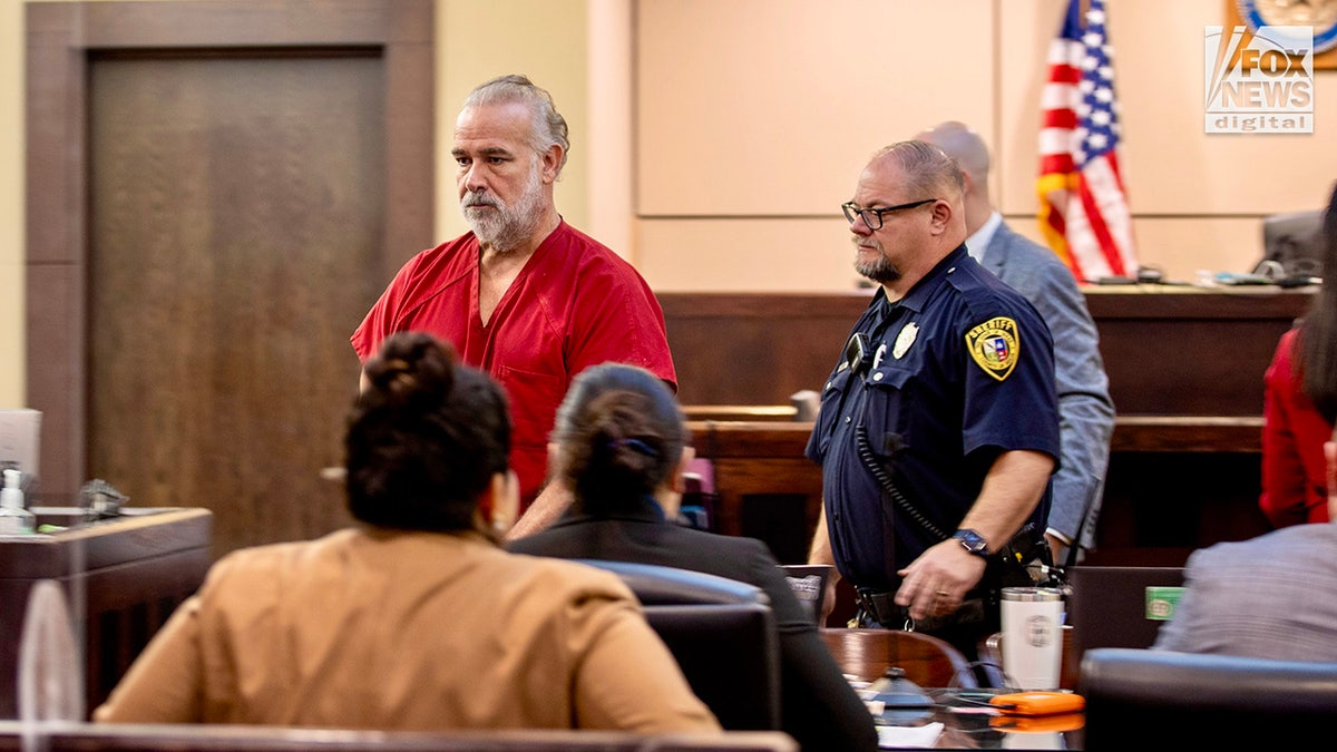 Brad Simpson appears to the court to hear the judgment before Bexar County, Texas