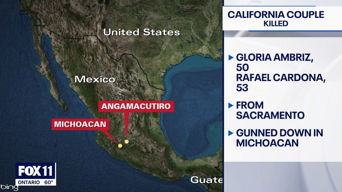 The Michoacan state prosecutor's office has launched an investigation into the killing of couple Gloria Ambriz, 50, and Rafael Cardona, 53, in California, who were attacked while on vacation.