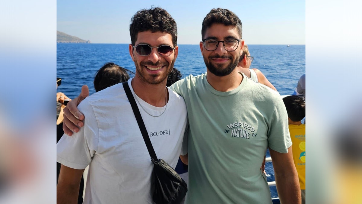  Ilay David (Left) and his brother Evyatar. Evyatar has been held hostage by Hamas terrorists in Gaza for over a year.