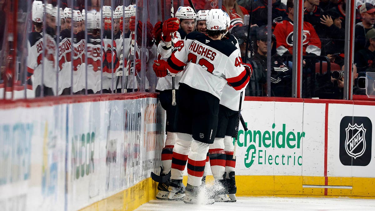 New Jersey players celebrate