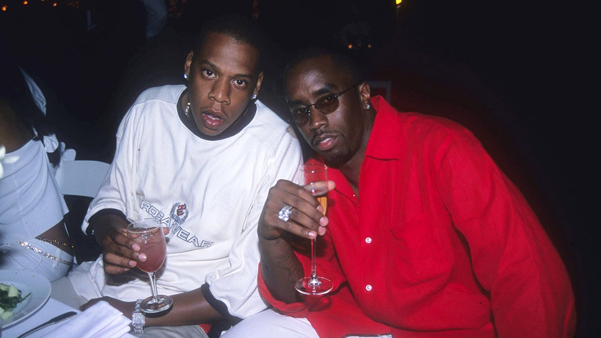 Diddy wore Jay-Z's red shirt at the July 4 party