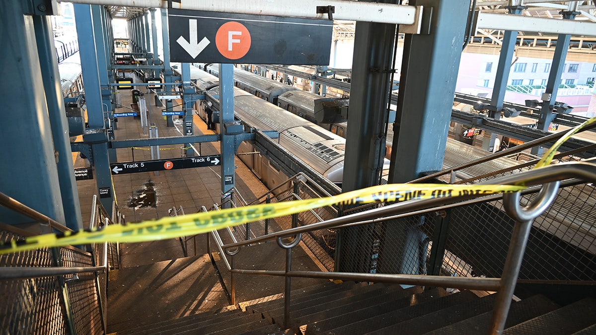 Police investigate at the Coney Island-Stillwell Avenue Station in Brooklyn