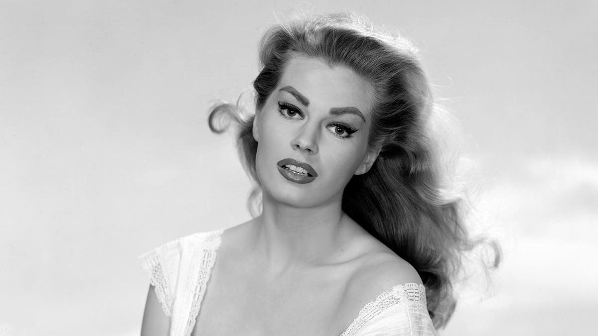 A close-up glamorous photo of Anita Ekberg.