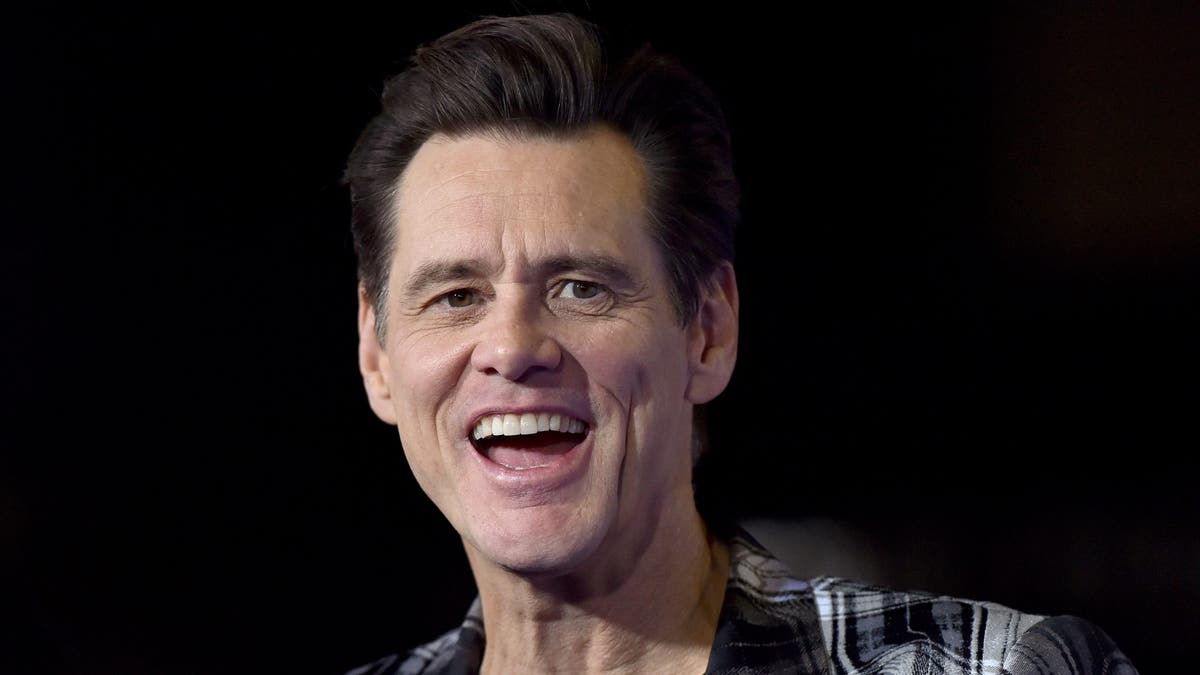 Jim Carrey smiles