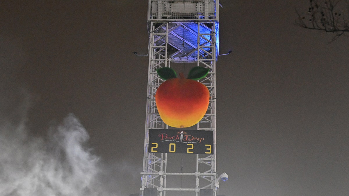 Peach dropping in Atlanta. 