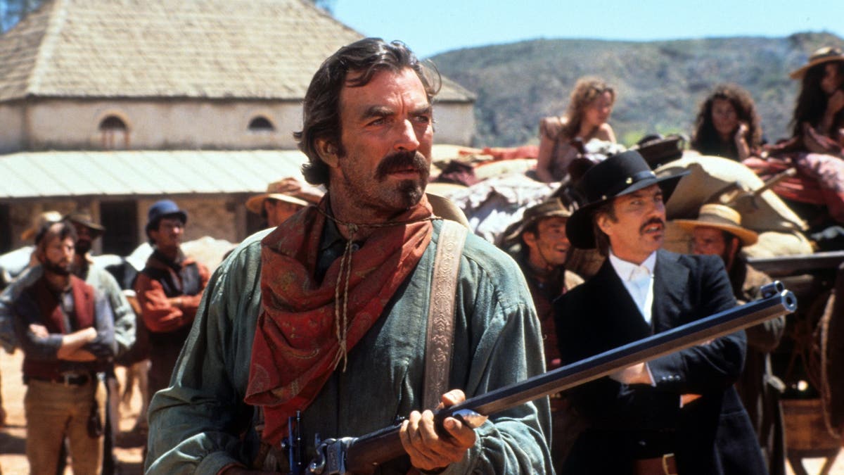 Tom Selleck in Quigley below