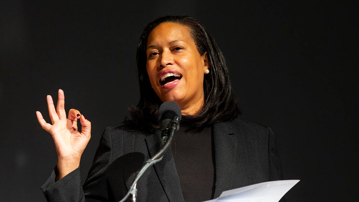 Bowser speaks on the campus of the University of the District of Columbia