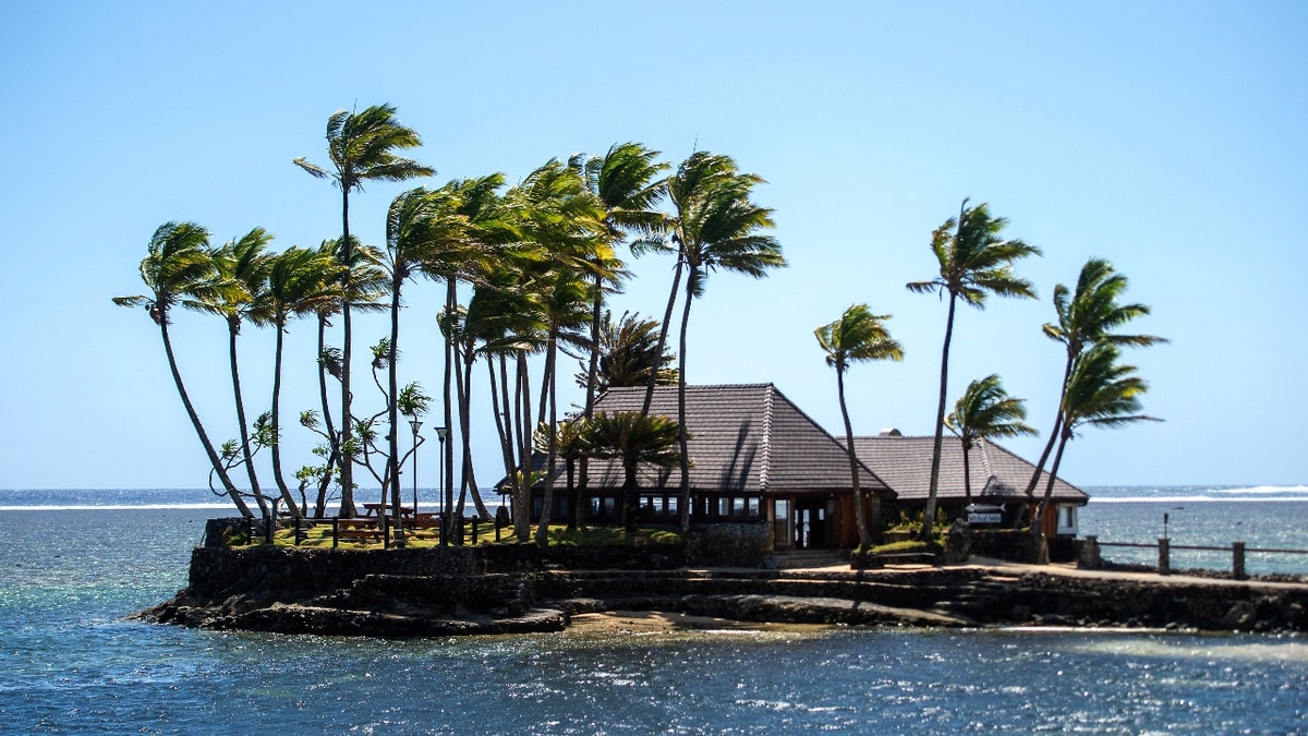 This photo shows a panoramic view of the five-star Warwick Fiji Resort on the Coral Coast, about 70 kilometers west of the capital Suva, on December 16, 2024.