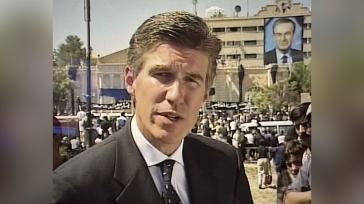 Greg Palkot reporting on the funeral of Hafez al-Assad.