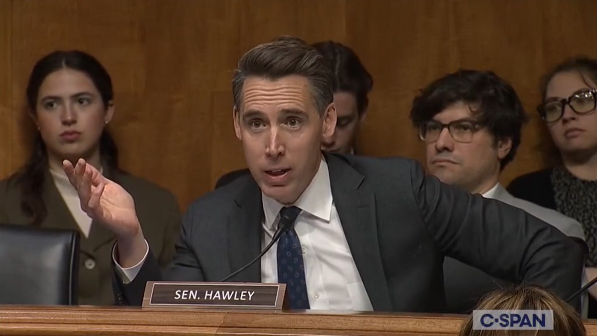 Senator Josh Hawley speaks