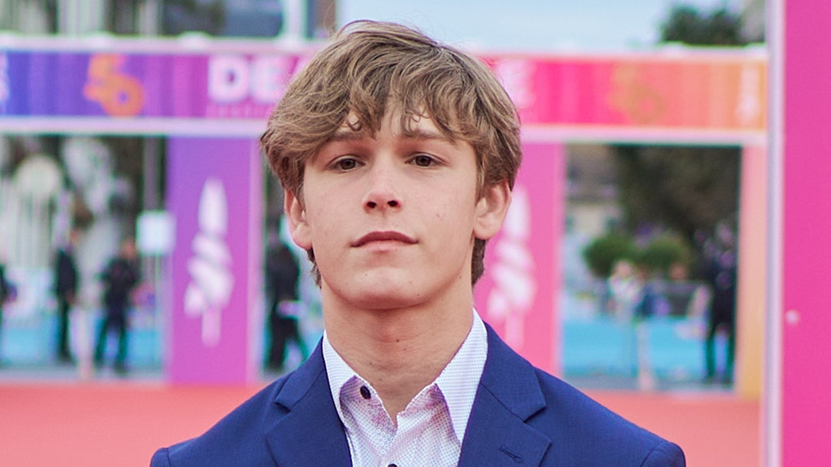 Hunter Meek at a premiere