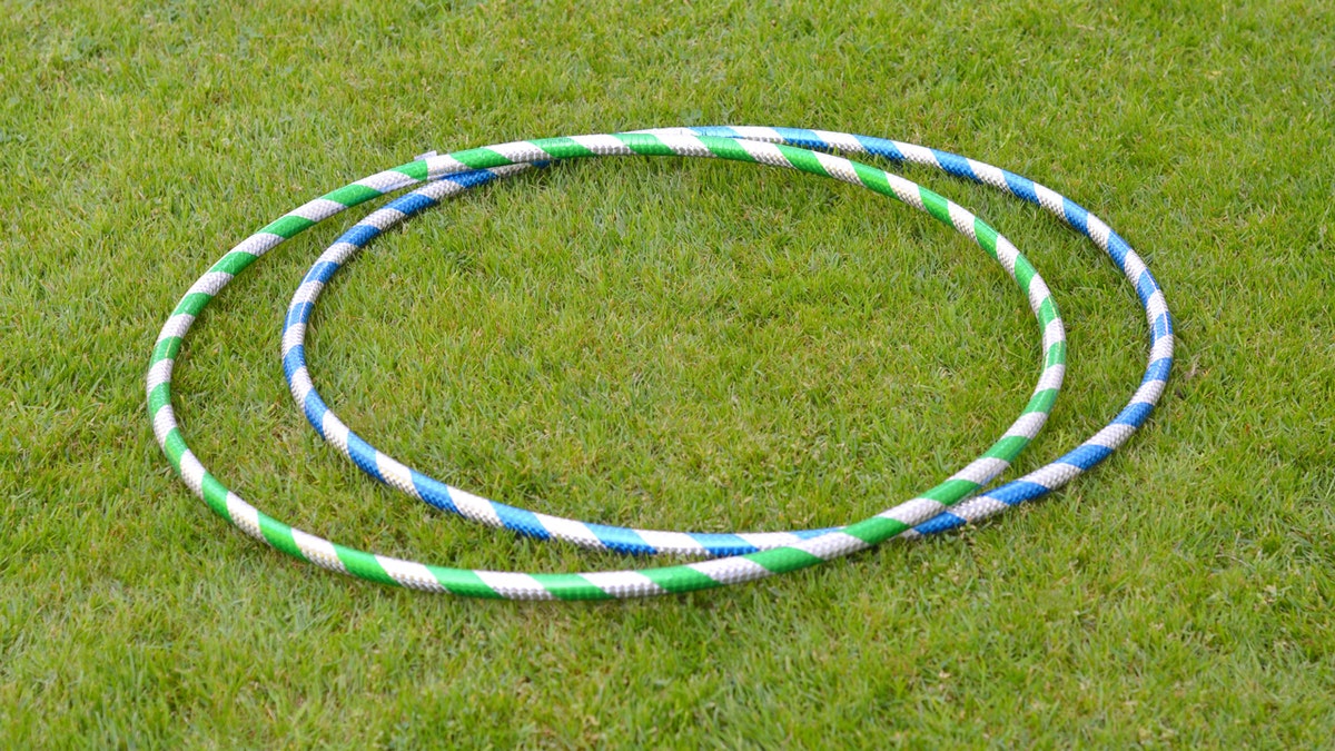 Hula hoop on the grass