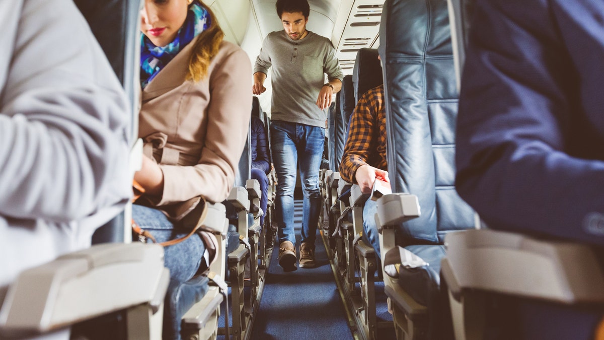 flight passengers boarding