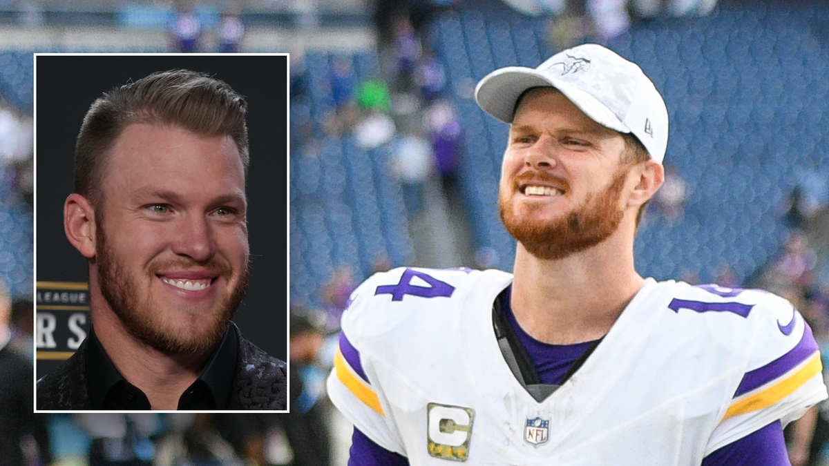 Kyle Rudolph and Sam Darnold side by side