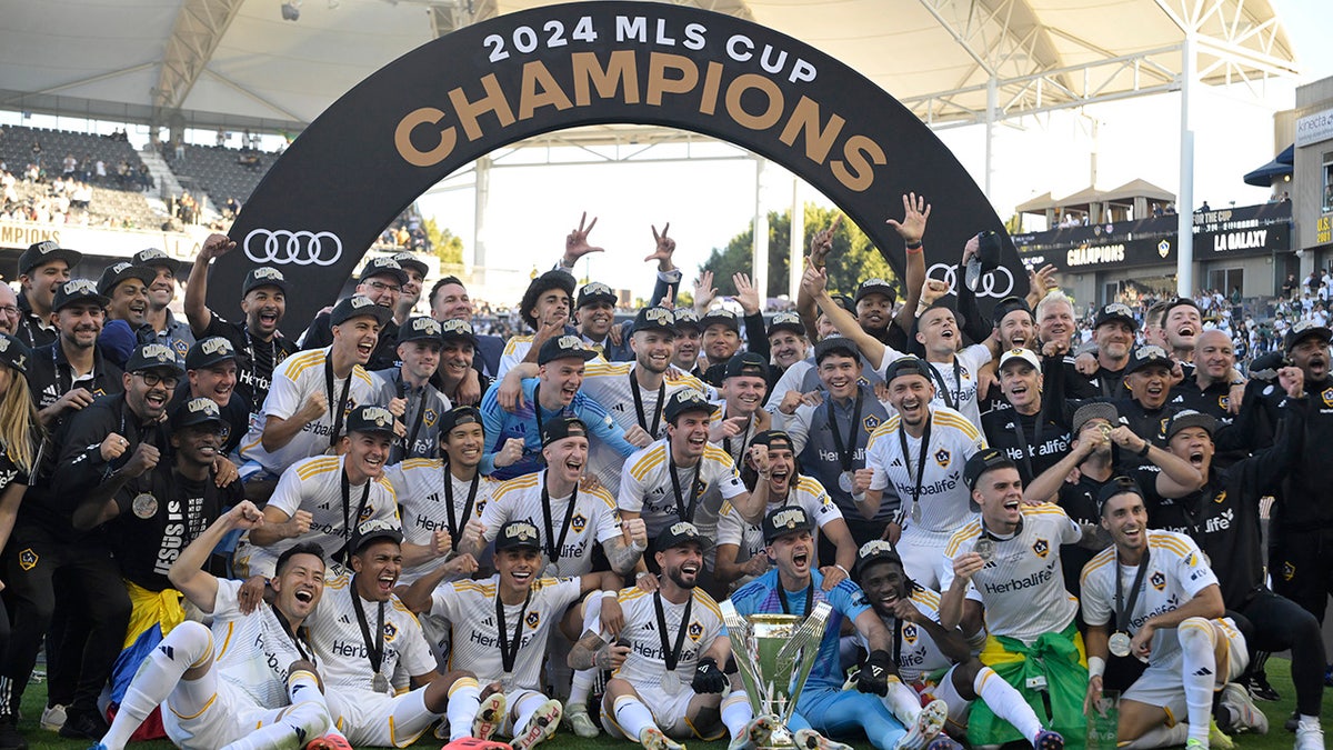 LA Galaxy celebrate