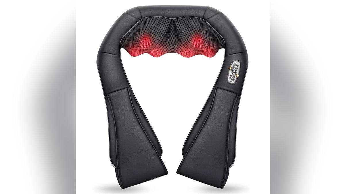 This Shiatsu neck and back massager works with soothing heat.