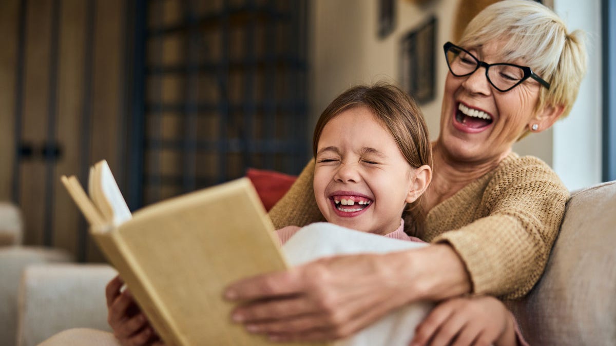 Grandma laughing