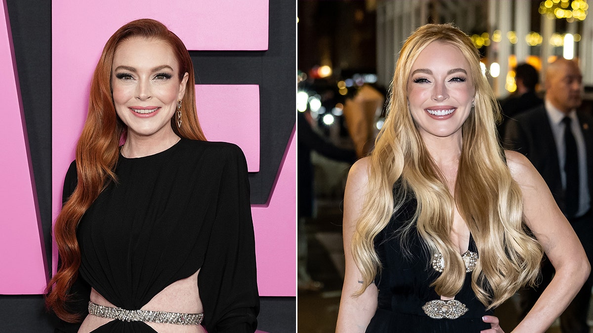 Lindsay Lohan split images