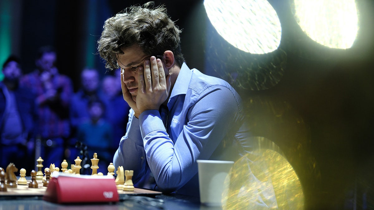 Magnus Carlsen competes