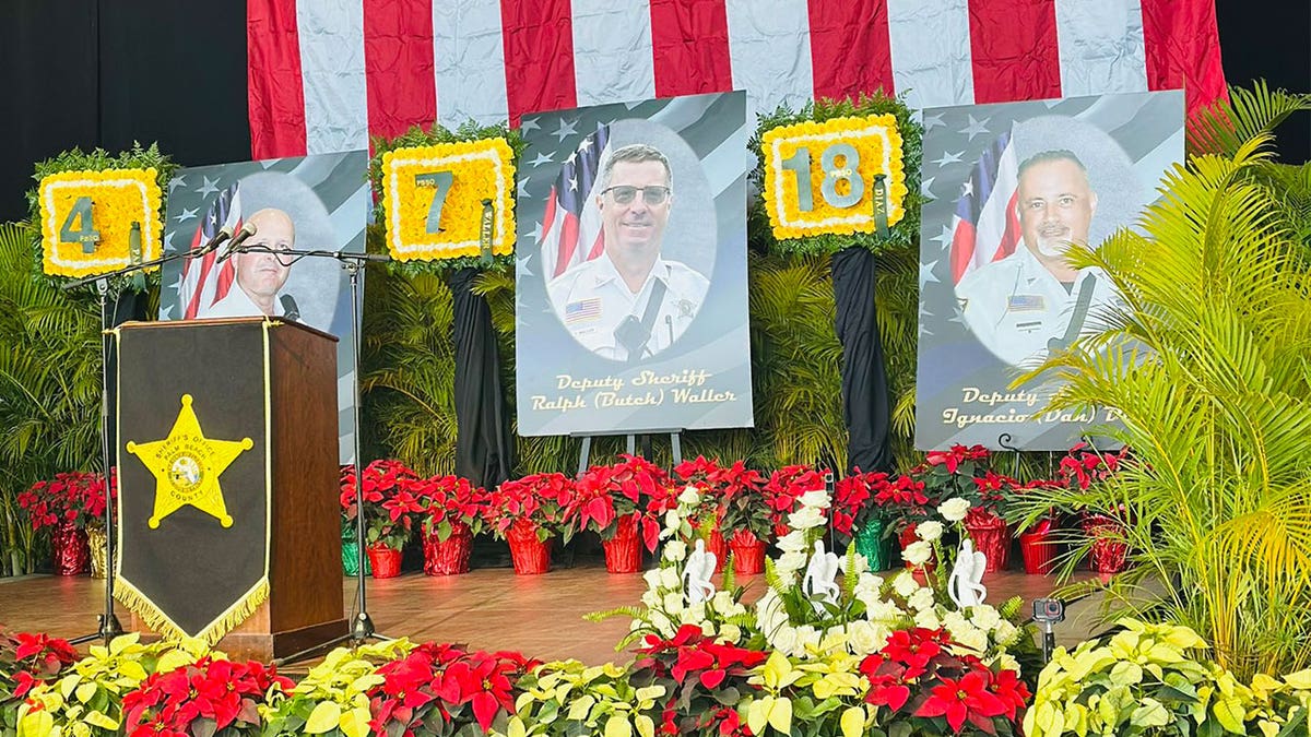 Three fallen deputies with PBSO
