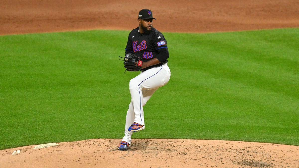 Pitcher Luis Severino on the mound