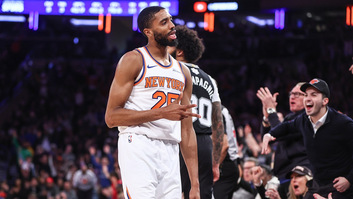 Mikal bridges after the goal