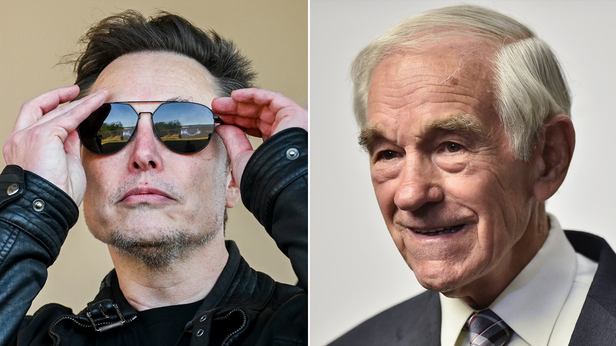 Left: Elon Musk; Right: Ron Paul