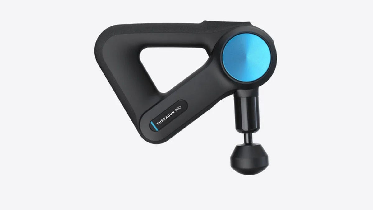 Use a massage gun to target soreness.