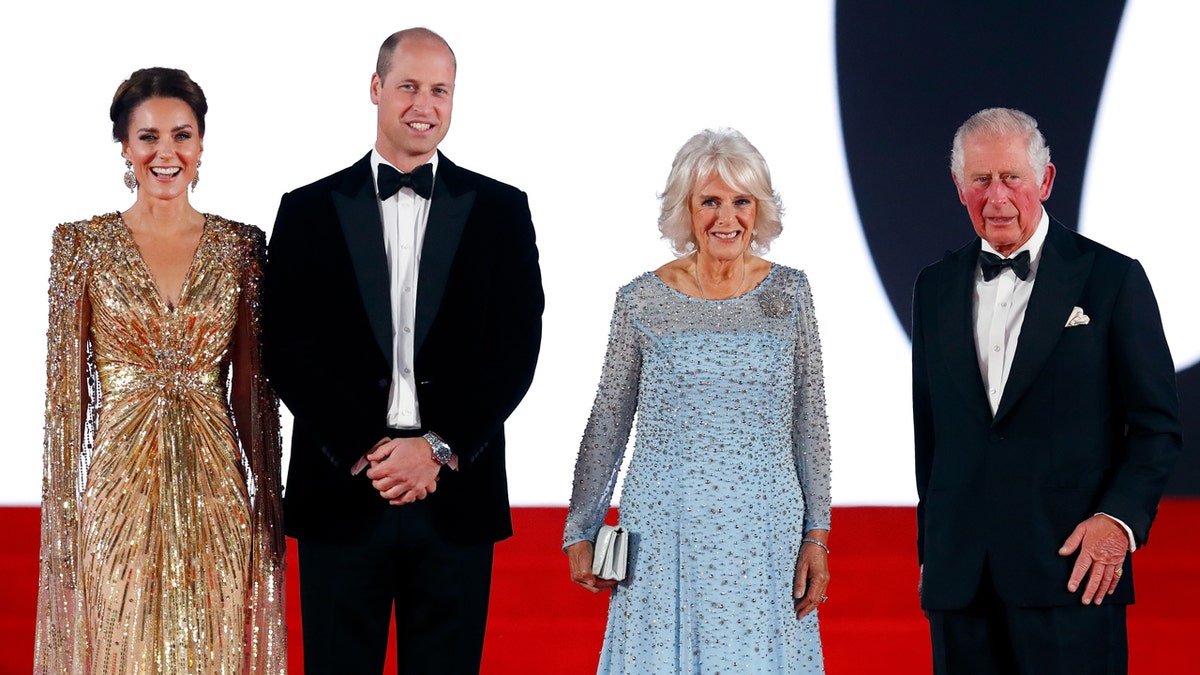 British royal family members attend London premiere