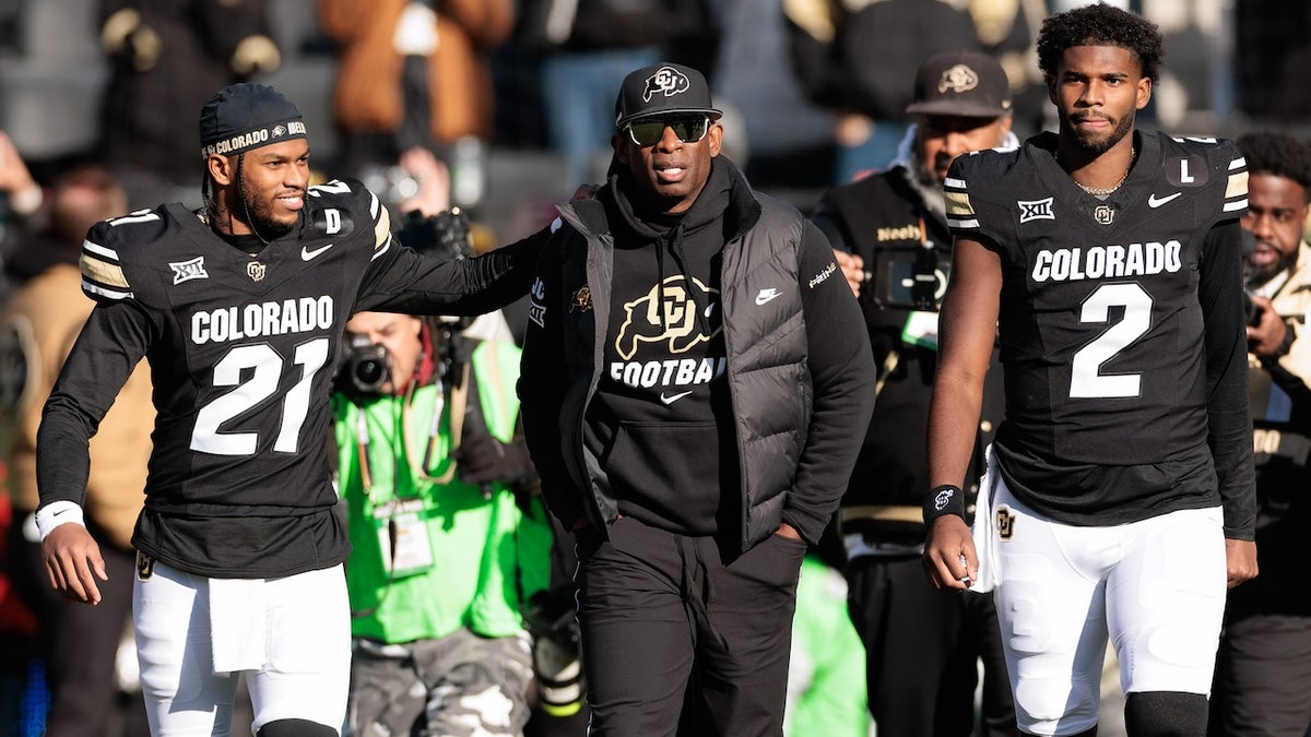 Sanders family on senior day