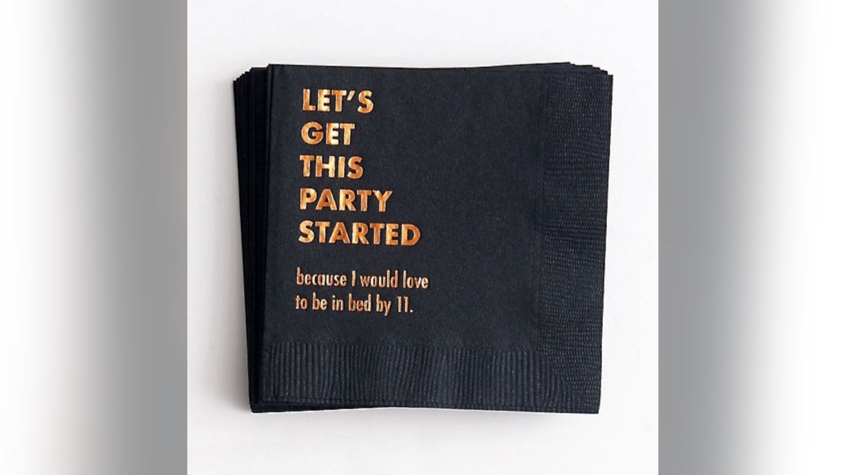 These funny napkins will make all your guests laugh. 