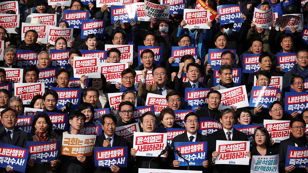 Kundgebung der südkoreanischen Opposition