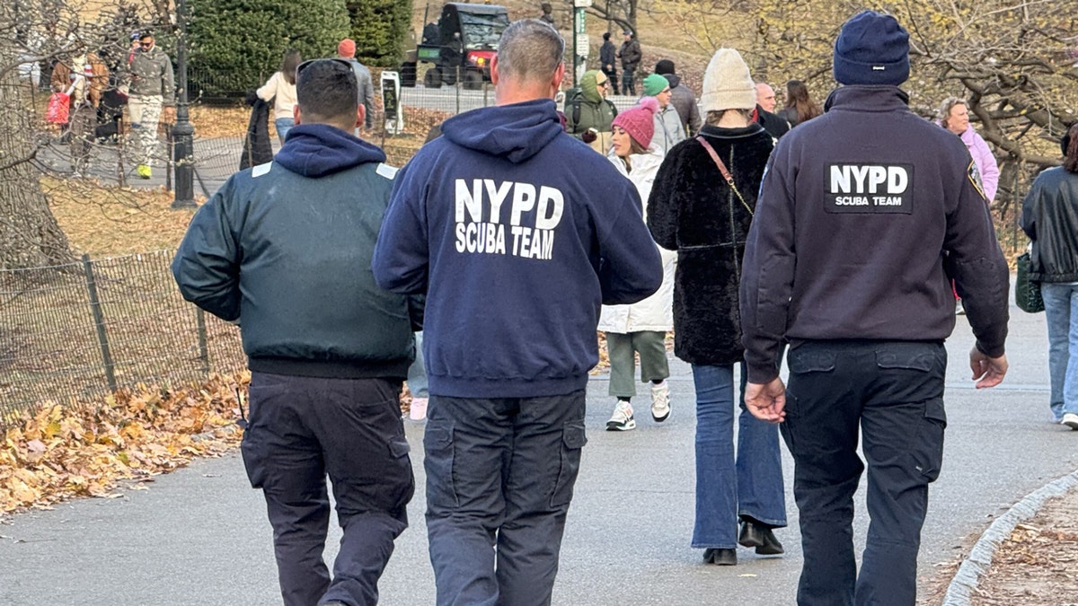 NYPD officers in Central Park