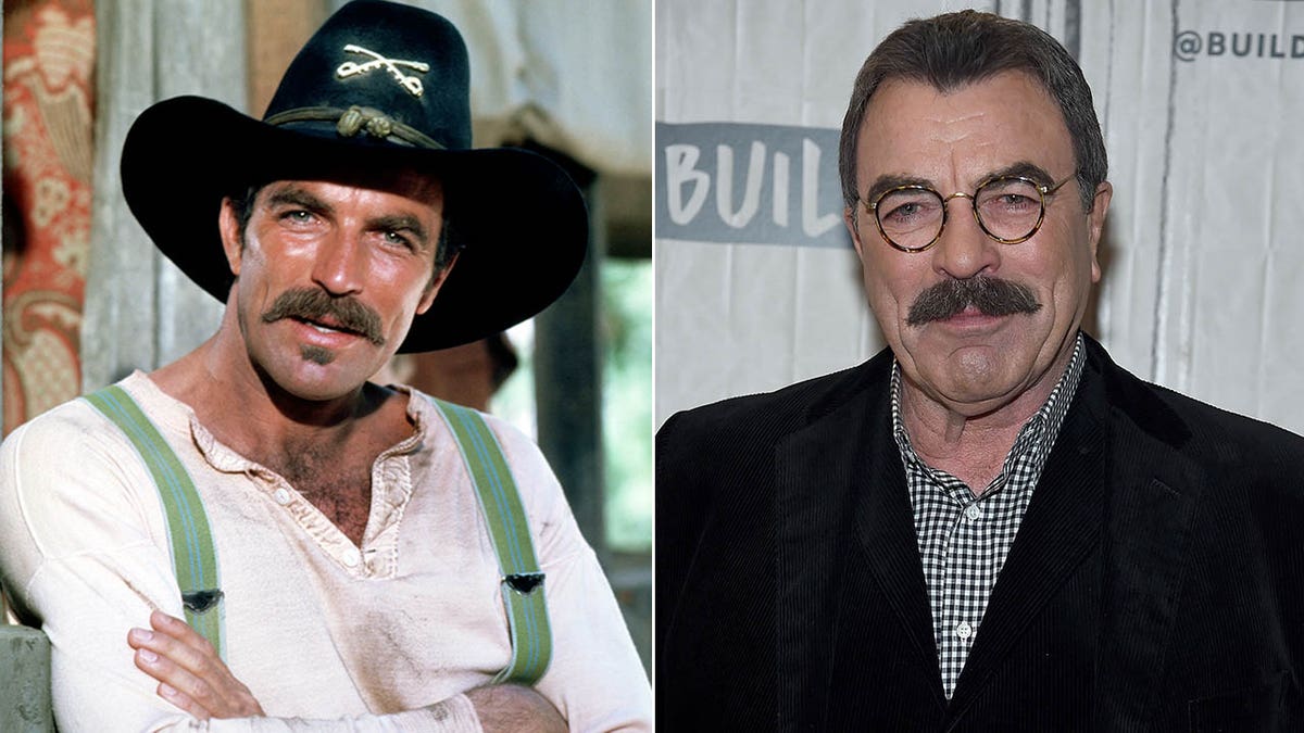 Tom Selleck in a Western/Tom on the red carpet