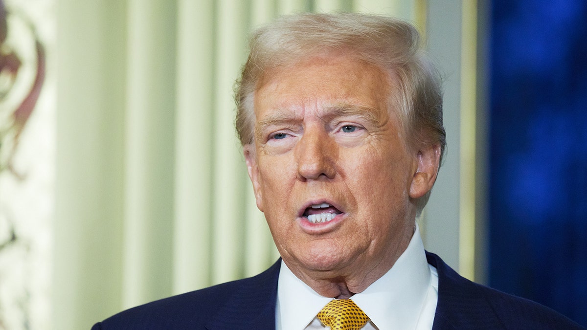 President-elect Donald Trump wearing a yellow tie