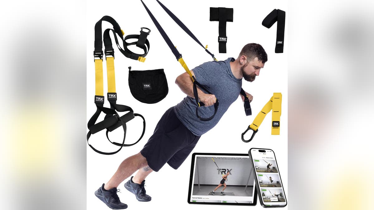 This TRX suspension trainer is excellent for strength building.