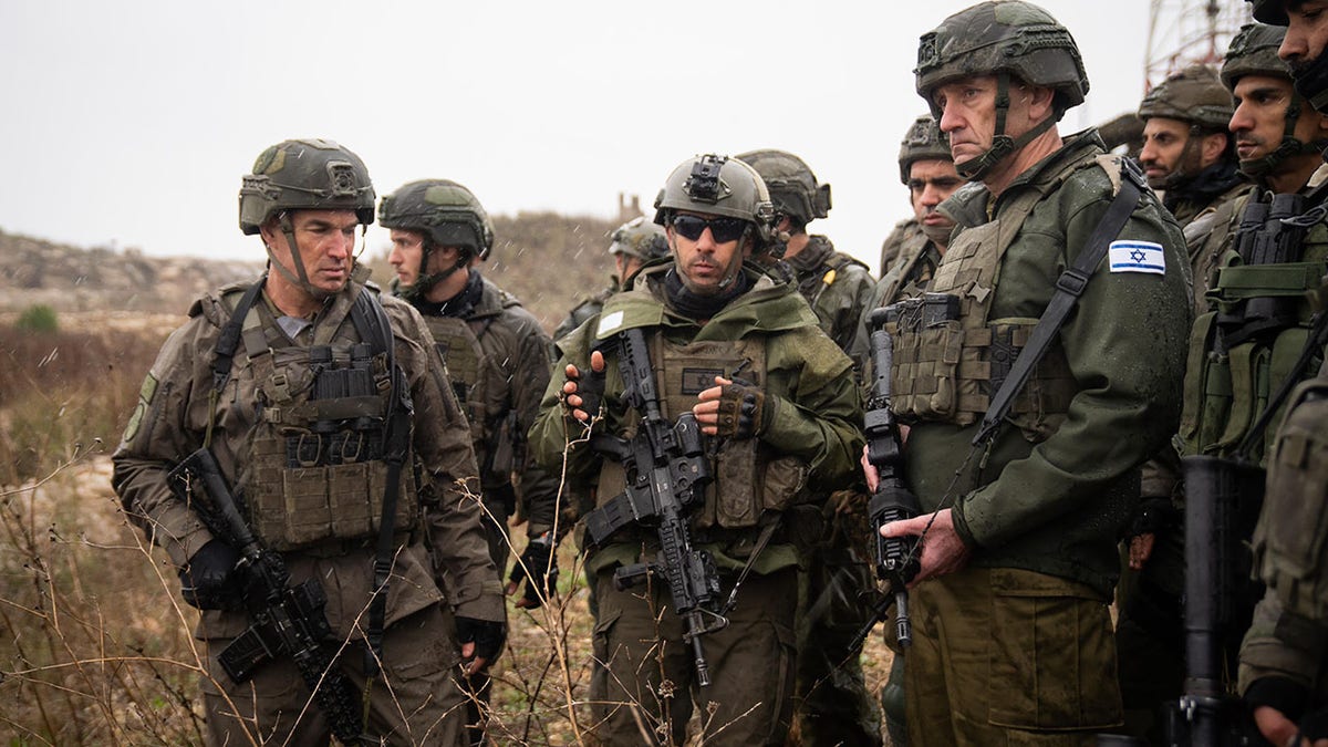 Halevi and Israeli officers in Lebanon