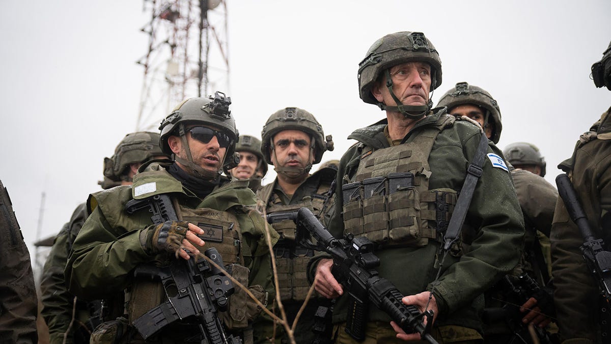 Halevi and Israeli officers in Lebanon