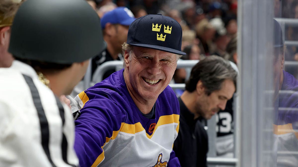 Will Ferrell at a Kings-Sharks game