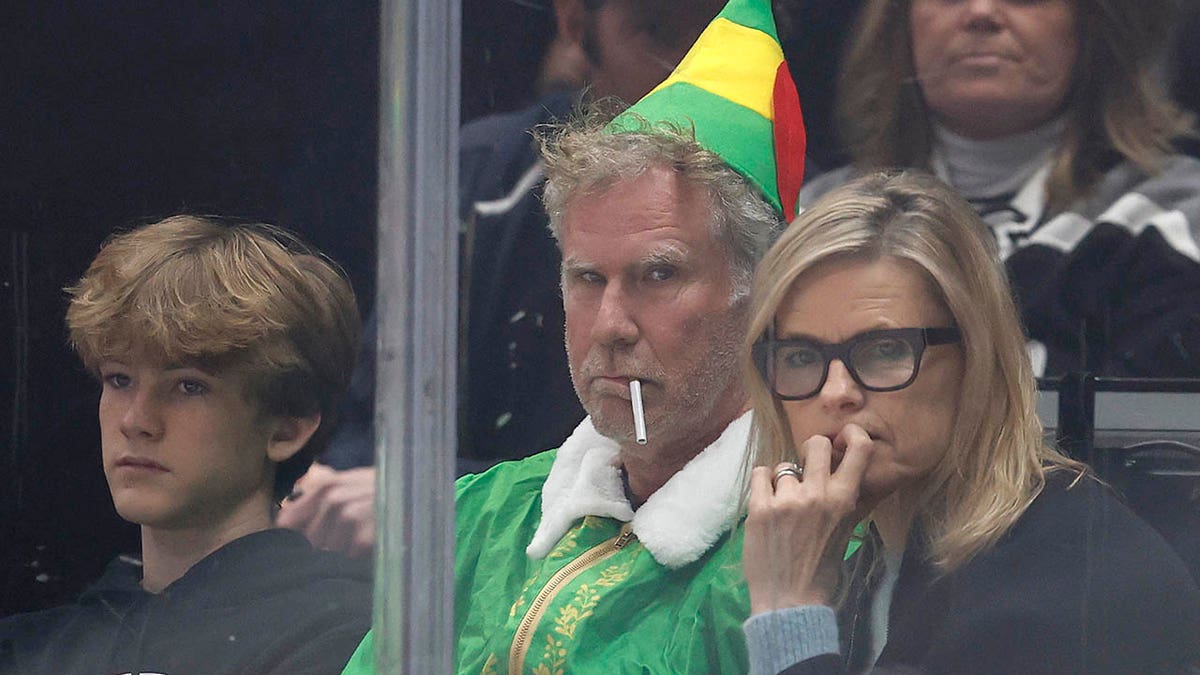 Will Ferrell dressed as Buddy the Elf